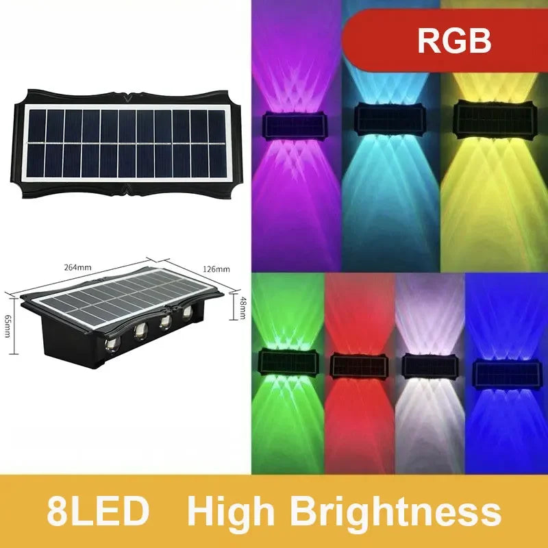 SolarGlow™ Outdoor Wall Light — Dual Beam Waterproof Solar Lamp