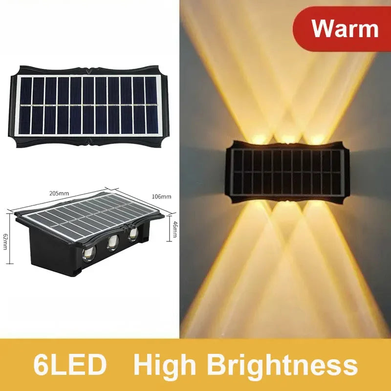 SolarGlow™ Outdoor Wall Light — Dual Beam Waterproof Solar Lamp