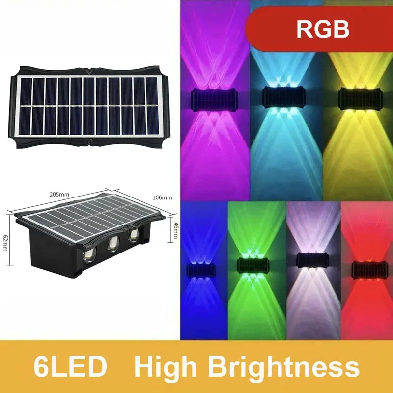 SolarGlow™ Outdoor Wall Light — Dual Beam Waterproof Solar Lamp
