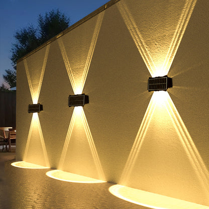 SolarGlow™ Outdoor Wall Light — Dual Beam Waterproof Solar Lamp